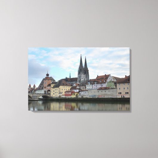 Regensburg, Duitsland Vinyl Fotobehang Canvas Afdruk (Voorkant)