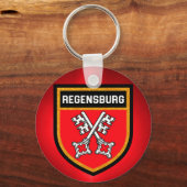 Regensburg Flag Sleutelhanger (Voorkant)