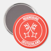 Regensburg Round Emblem Magneet (Voorkant / Achterkant)