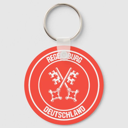 Regensburg Round Emblem Sleutelhanger (Voorkant)