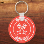 Regensburg Round Emblem Sleutelhanger (Voorkant)
