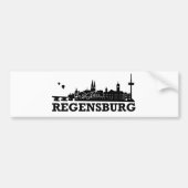 Regensburg Skyline Bumpersticker (Voorkant)