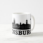 Regensburg Skyline Koffiemok (Voorkant rechts)