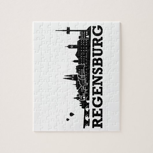 Regensburg Skyline Legpuzzel (Verticaal)