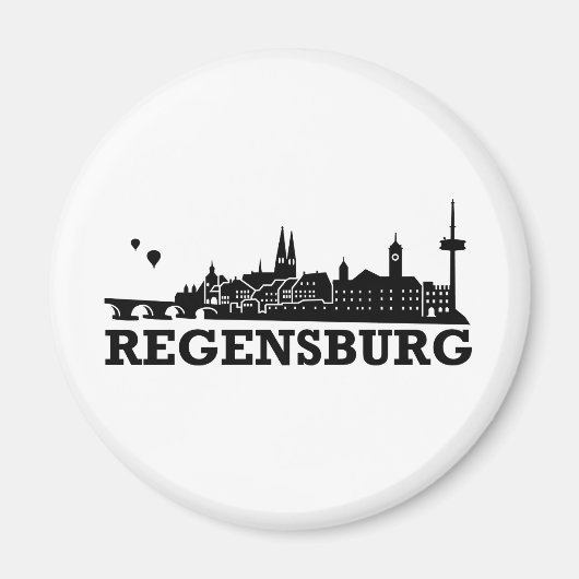 Regensburg Skyline Magneet (Voorkant)