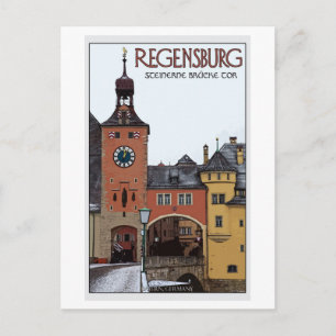 Regensburg - Steinerne Brücke Briefkaart