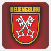 Regensburg Vierkante Sticker (Voorkant)