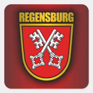 Regensburg Vierkante Sticker