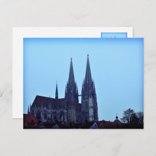 Regensburger Dom, Duitsland Briefkaart (Voorkant / Achterkant)