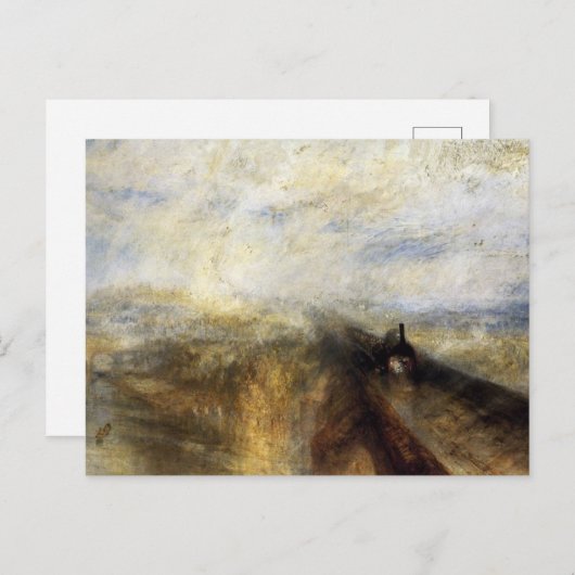 Regenstoom en snelheid door JMW Turner Briefkaart (Voorkant / Achterkant)