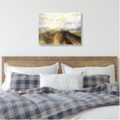 Regenstoom en snelheid door JMW Turner Canvas Afdruk (Insitu (Slaapkamer))