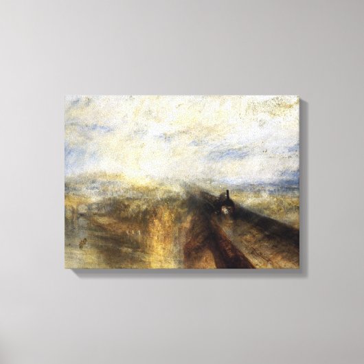 Regenstoom en snelheid door JMW Turner Canvas Afdruk (Voorkant)