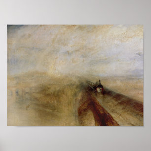 Regenstoom en snelheid poster