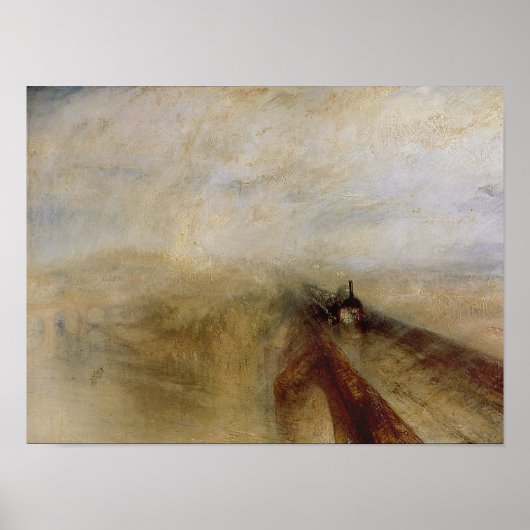 Regenstoom en snelheid poster (Voorkant)