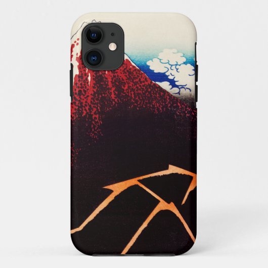 Regenstorm onder de top door Katsushika Hokusai Case-Mate iPhone Case (Achterkant)