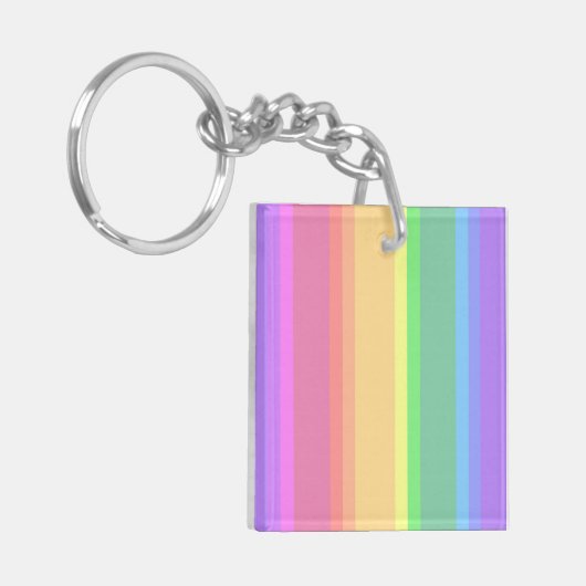 Regenstrips voor deegwaren sleutelhanger (Voorkant Links)