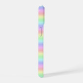 Regenstrips voor pasteelregenboog - patroon iPhone 15 case (Rechterkant)