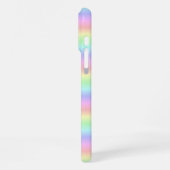 Regenstrips voor pasteelregenboog - patroon iPhone hoesje (Linkerkant)