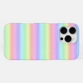 Regenstrips voor pasteelregenboog - patroon iPhone hoesje (Achterkant horizontaal)