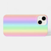 Regenstrips voor pasteelregenboog - patroon iPhone hoesje (Achterkant horizontaal)