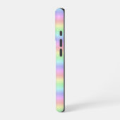 Regenstrips voor pasteelregenboog - patroon iPhone hoesje (Linkerkant)
