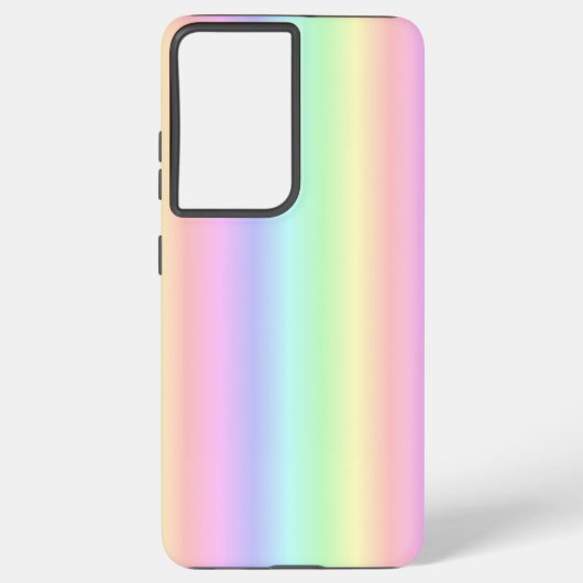 Regenstrips voor pasteelregenboog - patroon samsung galaxy hoesje (Achterkant)