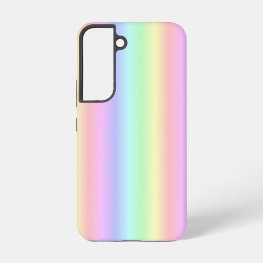 Regenstrips voor pasteelregenboog - patroon samsung galaxy hoesje (Achterkant)