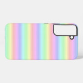 Regenstrips voor pasteelregenboog - patroon samsung galaxy hoesje (Achterkant horizontaal)