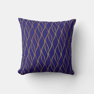 Regent Blue en Gold Decorator Accent Pillow Kussen
