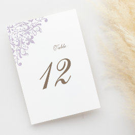 Regent Paarse Fleur de Lis Pattern Wedding Kaart