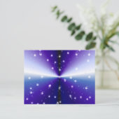 Regentropfen auf lila Regenbogen Briefkaart (Staand voorkant)