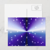 Regentropfen auf lila Regenbogen Briefkaart (Voorkant / Achterkant)