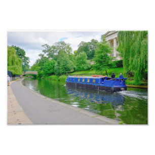 Regent's Canal barge, London Print Foto Afdruk