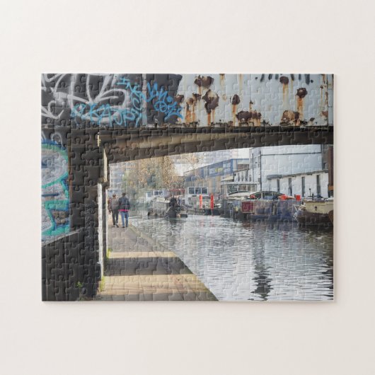 Regent's Canal Bridge London Verenigd Koninkrijk Legpuzzel (Horizontaal)