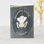 Regent's Canal - Camden Lock - Wenskaart Kaart (Gele Bloem)