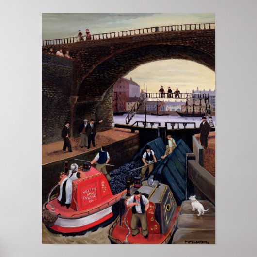 Regent's Canal Lock Poster (Voorkant)