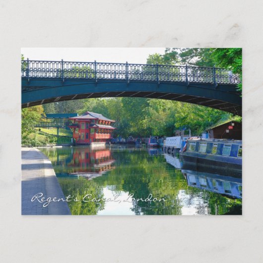 Regent's Canal London UK Briefkaart (Voorkant)