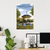 Regents Park Londen Reisposter Poster (Thuiskantoor)