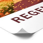 Regents Park Londen Reisprint Poster (Hoek)