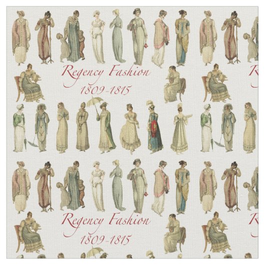 Regentschap Mode 1809-1815 Stof (Close Up)