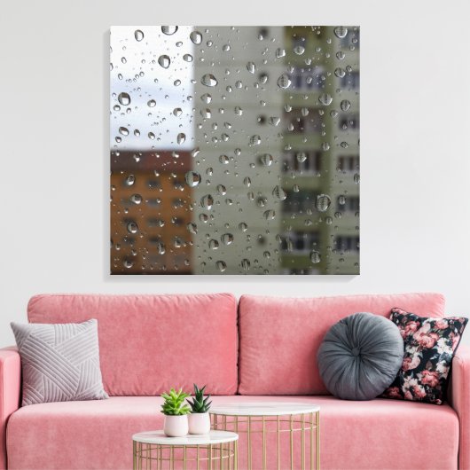 regenval canvas afdruk (Insitu (Woonkamer))
