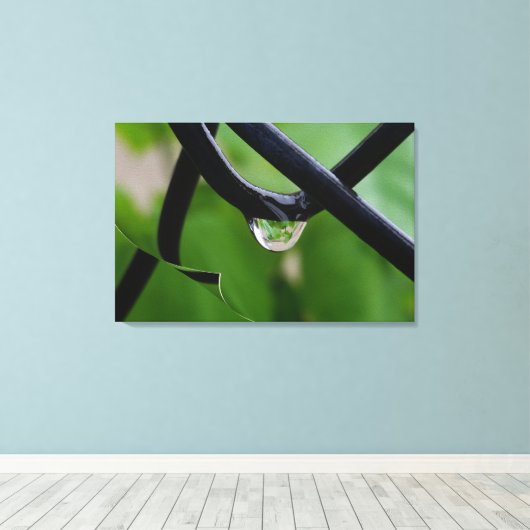 regenval canvas afdruk (Insitu (Houten vloer))