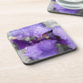 regenval in iris bier onderzetter (Linkerzijde)