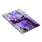 regenval in iris notitieboek (Rechterzijde)