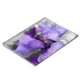 regenval in iris notitieboek (Linkerzijde)