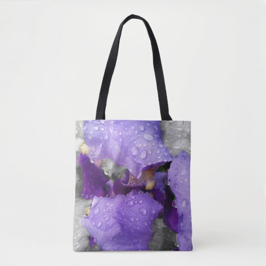 regenval in iris tote bag (Voorkant)