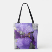 regenval in iris tote bag (Achterkant)