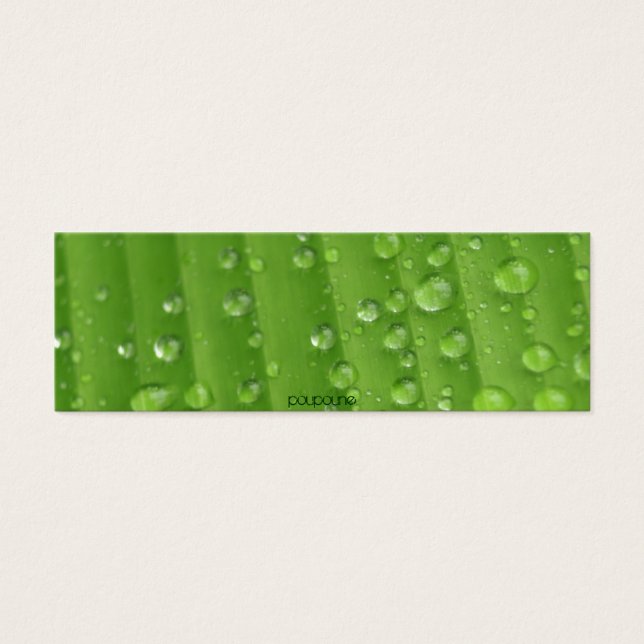 regenval mini visitekaartjes (Voorkant)