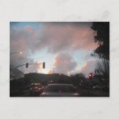 Regenval op zonsondergang in San Luis Obispo, CA Briefkaart (Voorkant)