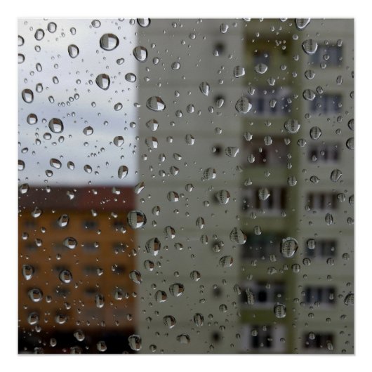 regenval perfect poster (Voorkant)